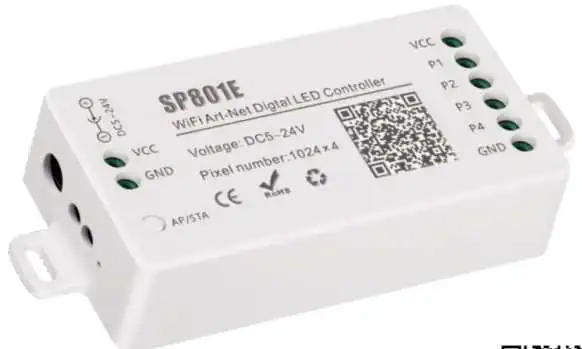 Профессиональный программируемый светодиодный Wi-Fi spi контроллер для RGB цифровой светодиодной ленты
