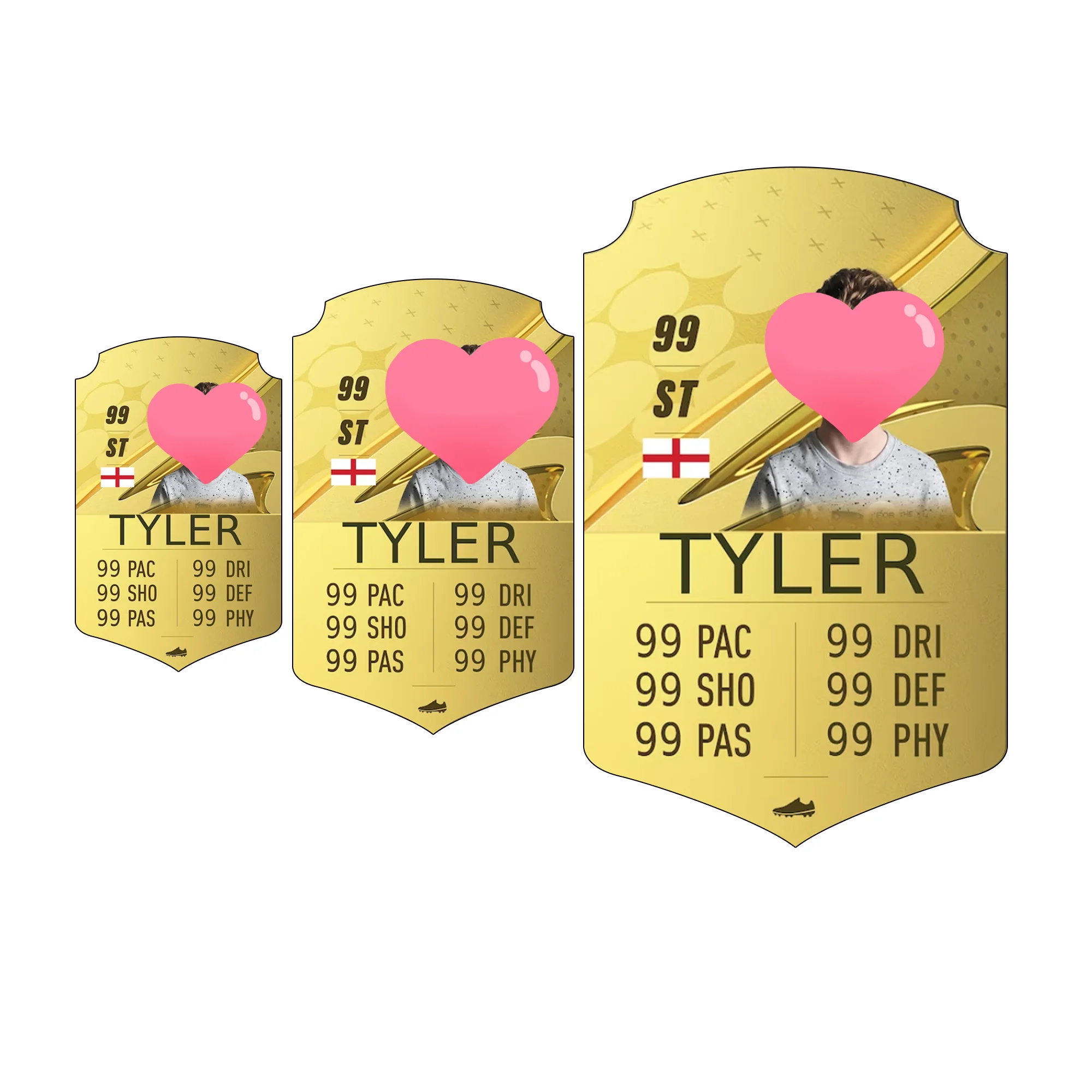 Football Stats Shield Personalized Sublimation Aluminum Metal Football Player Cards Photo Panel Blanks