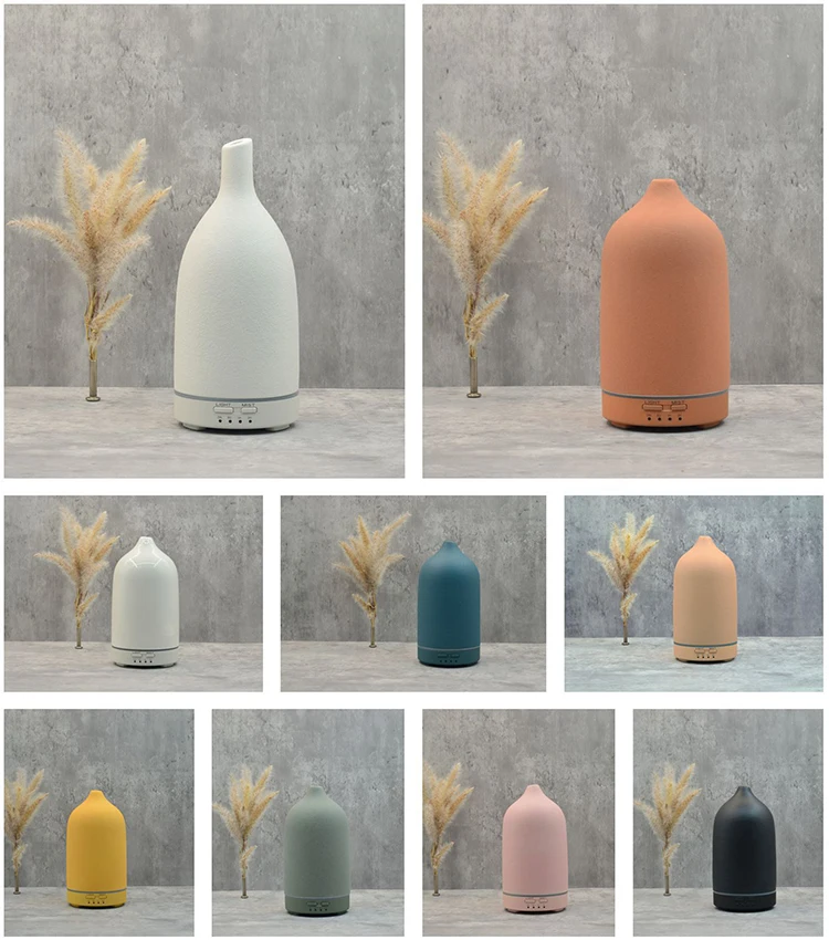 Difuser Ceramic Customised Succulent Diffusor Difusor Flor Ceramica Prata Flower Oil Diffuser Mini Scent Radiator Humidifier Car