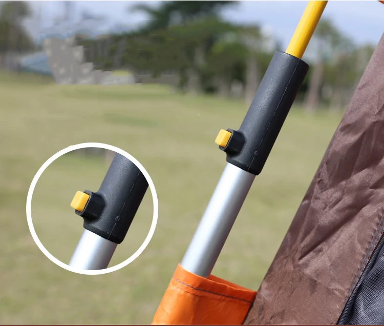 New 210D Oxford cloth automatic double layer sunscreen big camping mountaineering teepee tent for adults