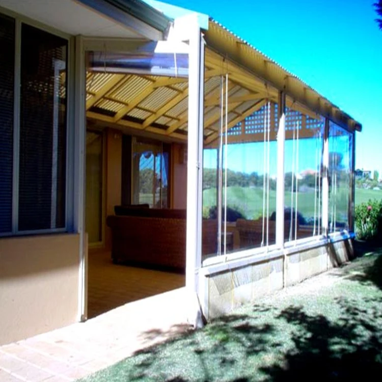 Наружные ПВХ Роликовые жалюзи, прозрачные ПВХ жалюзи на молнии, водонепроницаемые наружные жалюзи