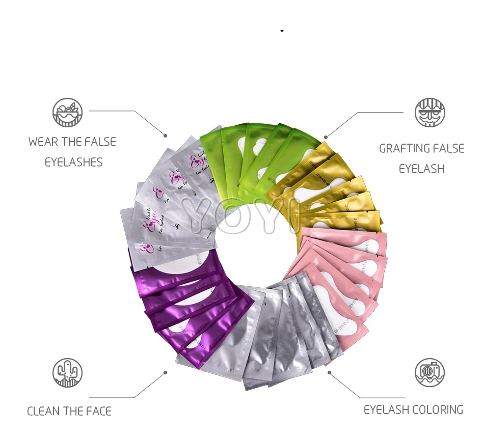 High quality Disposable  Eye Mask Eyepads For Eyelash Extensions collagen eye pads