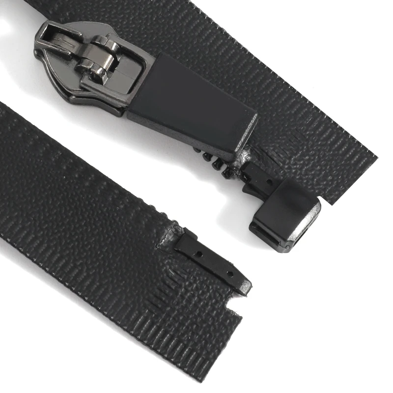 OCO Factory design film nylon zipper 5# waterproof zipper Tpu Pvc Pu encrypted teeth zipper jacket coat
