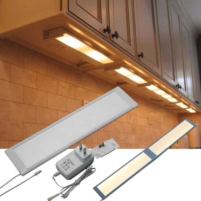 12V 24V CRI 95 10W 3000-4000-6000K 3 Color Temperature Touch Dimming Sensor Light LED Kitchen Under Cabinet Lighting