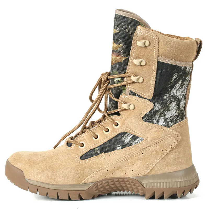 9 inch Ankle Combat Boots Camouflage USA Jungle Sand Safety Boots