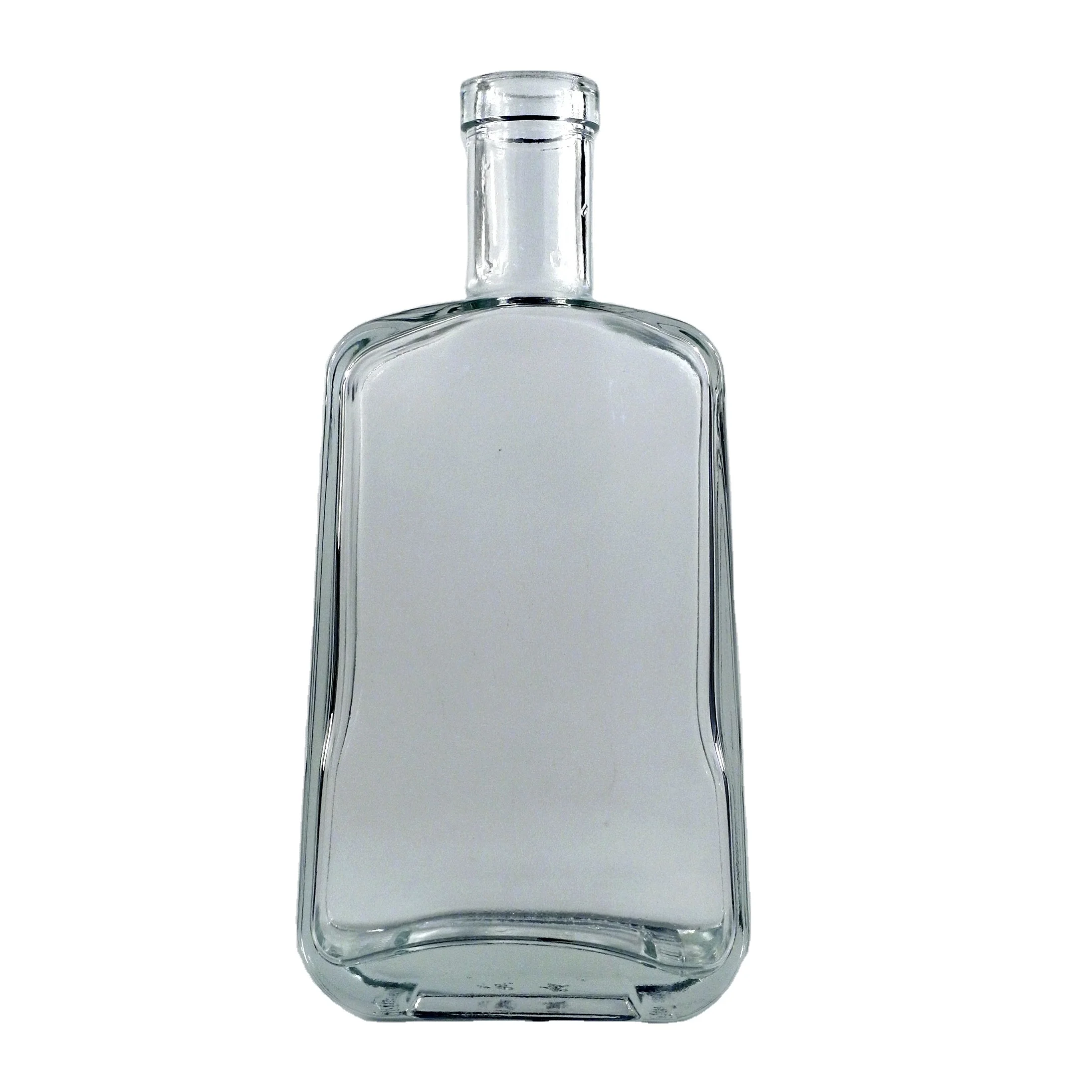 Luxury Custom 500ml 750ml Volcano Bottom Glass Bottle for Liquor Wine Spirit Vodka Whisky Gin Brandy Xo with Cap wooden cork