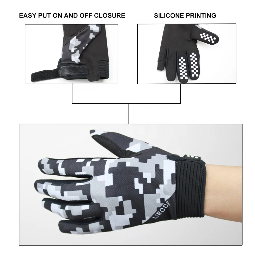 Men Women Motocross Riding Driving Tactical Gloves Custom Non Slip Protective Racing ATV Gloves For Dirt Bike MTB BMX XC DH