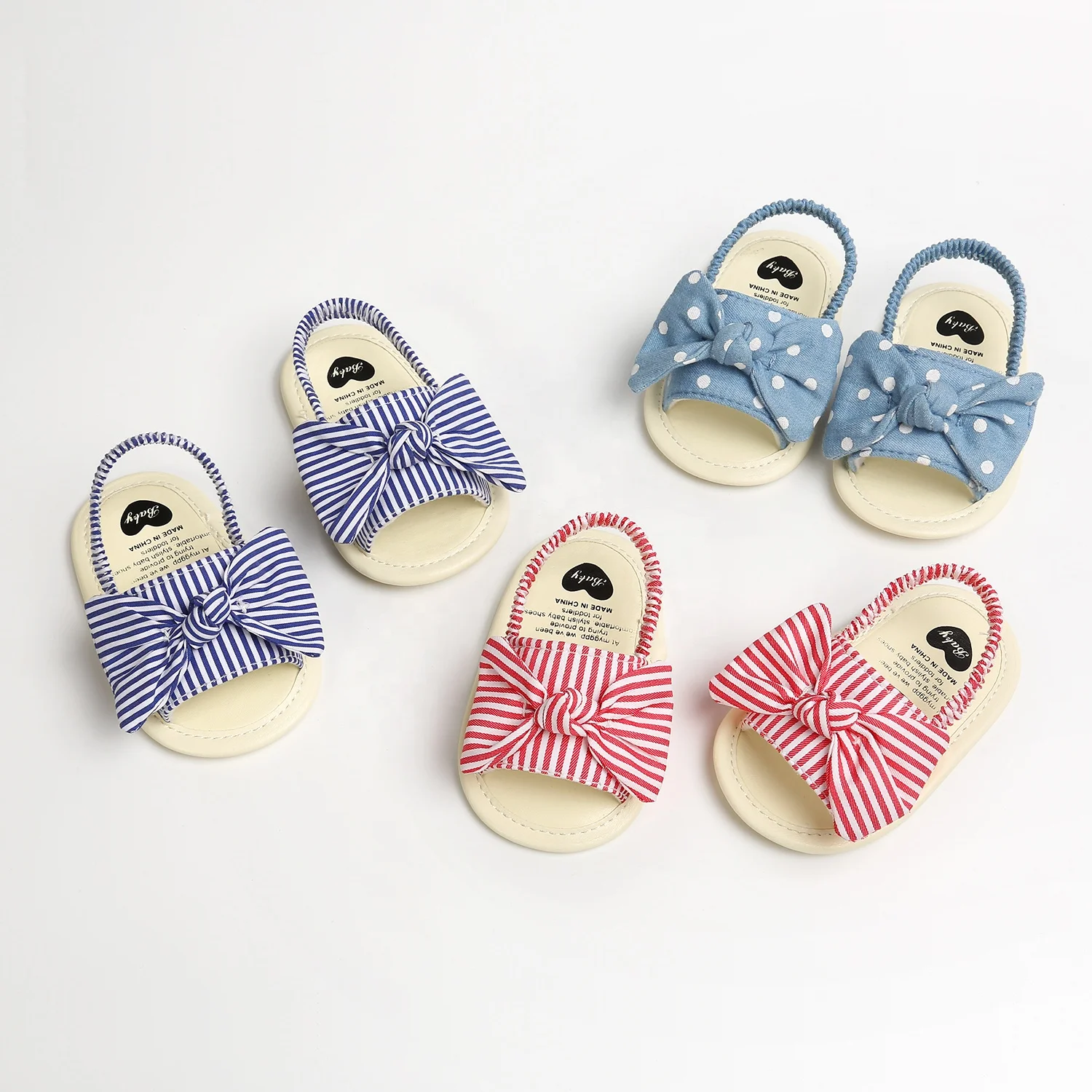 Baby Barefoot Shoes Bow Newborn Beach Summer Sandals For Toddler Girls