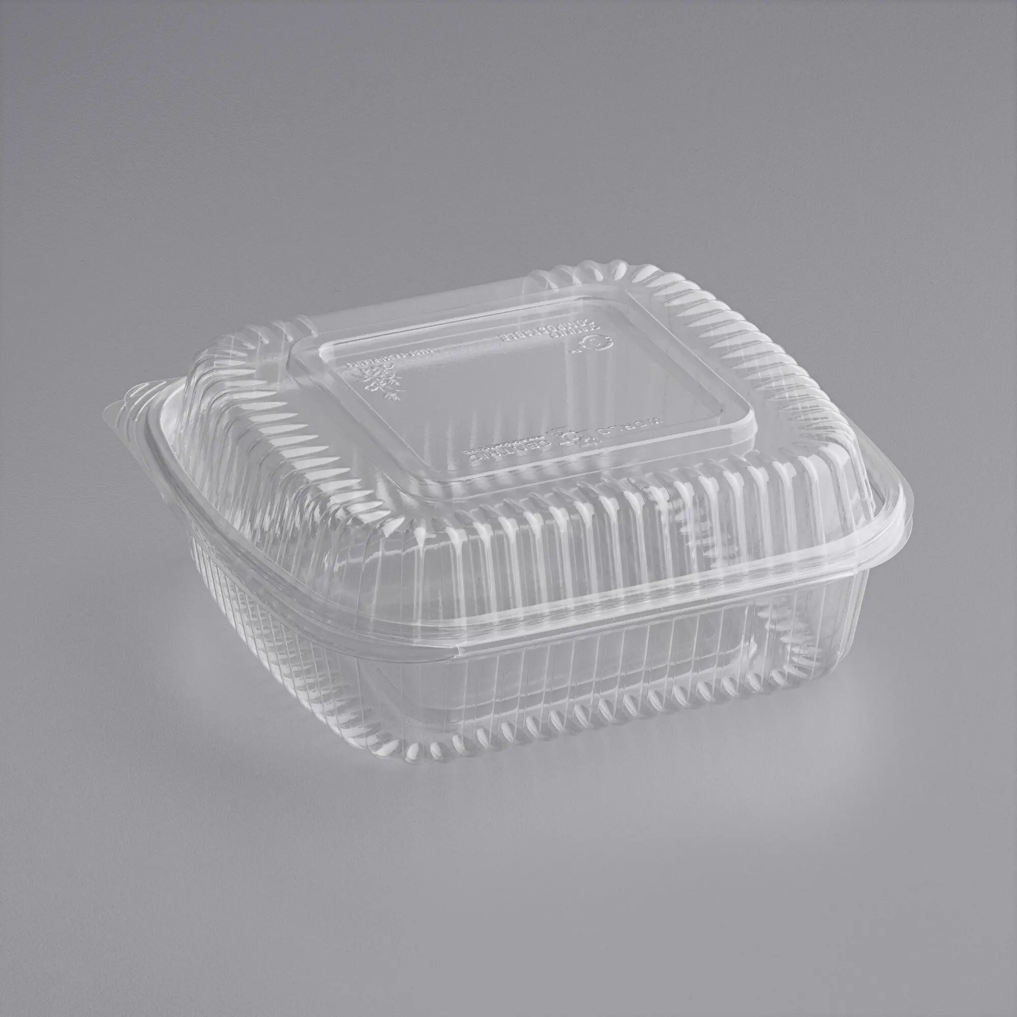 Custom Size Stackable BPA Free Crush Resistant Seal PLA Bioplastic Plastic Clamshells Package