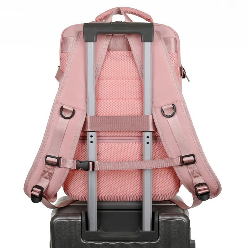 15.6 Inch Multi-function Laptop Backpack with USB Charging Port Carry on Luggage Expandable Large Capacity Travel Backpack