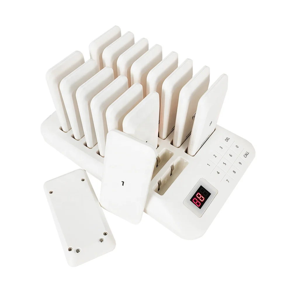 Cheap Manufacture Food Ready Service Waiting Wireless Buzzer Beeper Guest Call Paging System Coaster Pager for Restaurants Sale