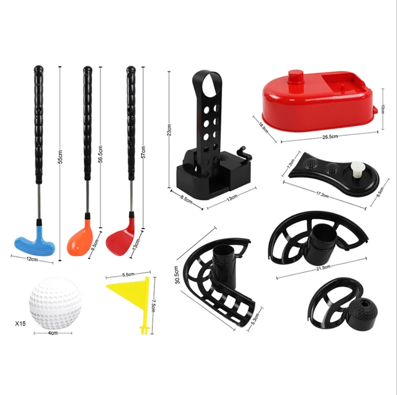Mini play golf game outdoor and indoor toy set for kids