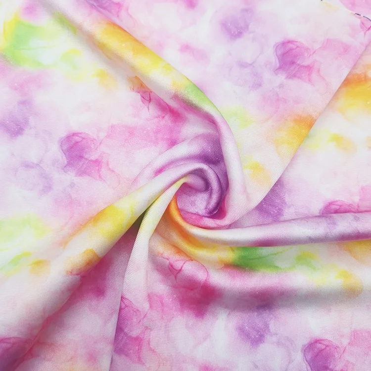 82% Poly 18% Spandex Custom digital print swim 4 way stretch swimming pool fabric