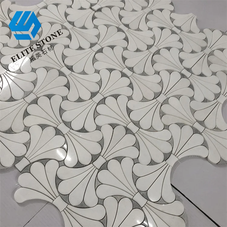 China Mixed Color Waterjet Marble Mosaic with Many Kinds of Pattern Wall Mosaic Tiles