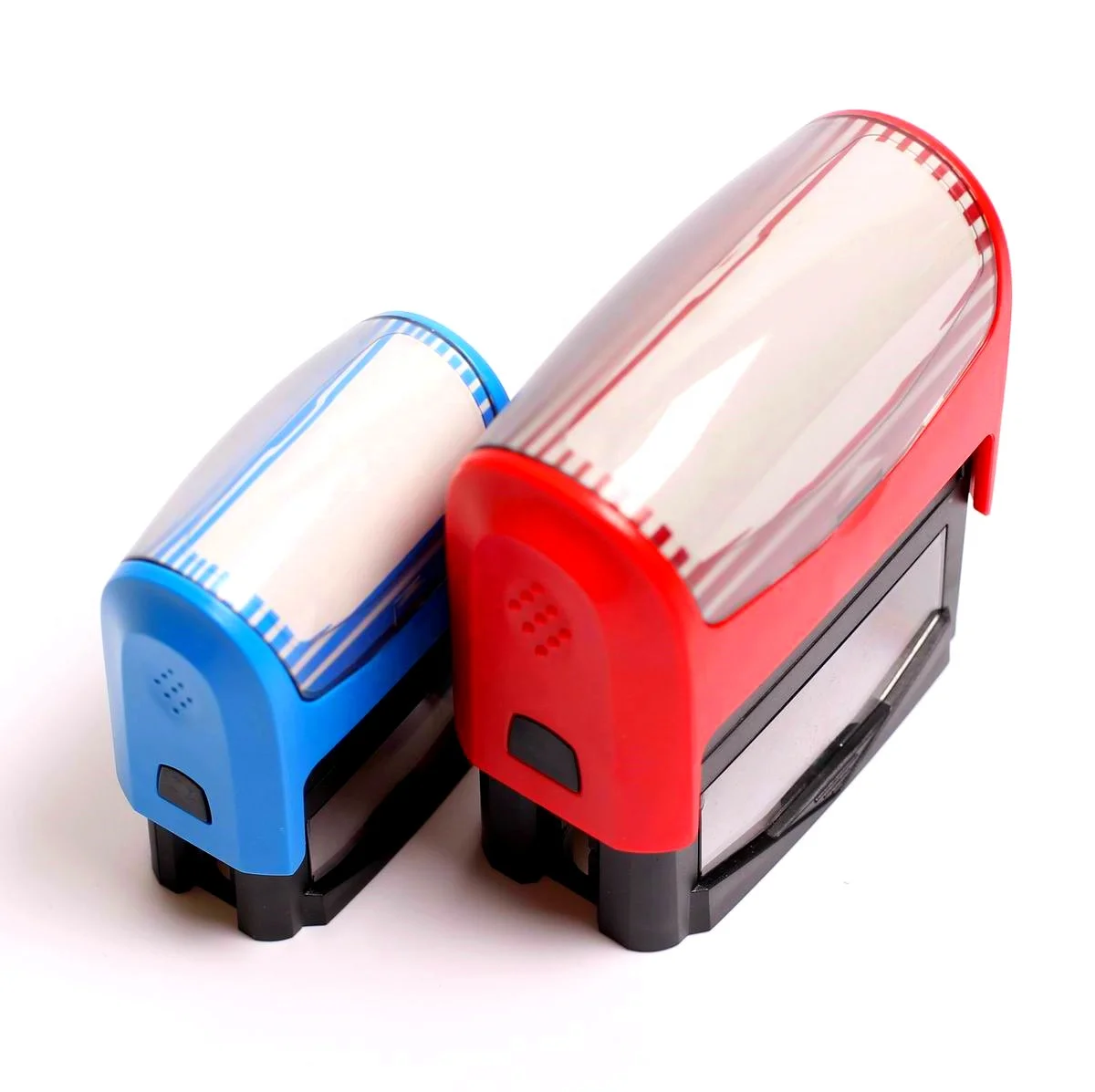 Self inking stamps EG-Series with fabric-covered ink foam and best quality water base Trodat ink