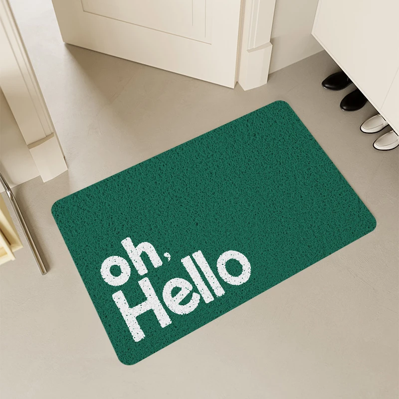 SHENGDE Washable Thick Outdoor Personalised Doormat Welcome Indoor Anti Slip Manufacture Door Mat For Entrance Design