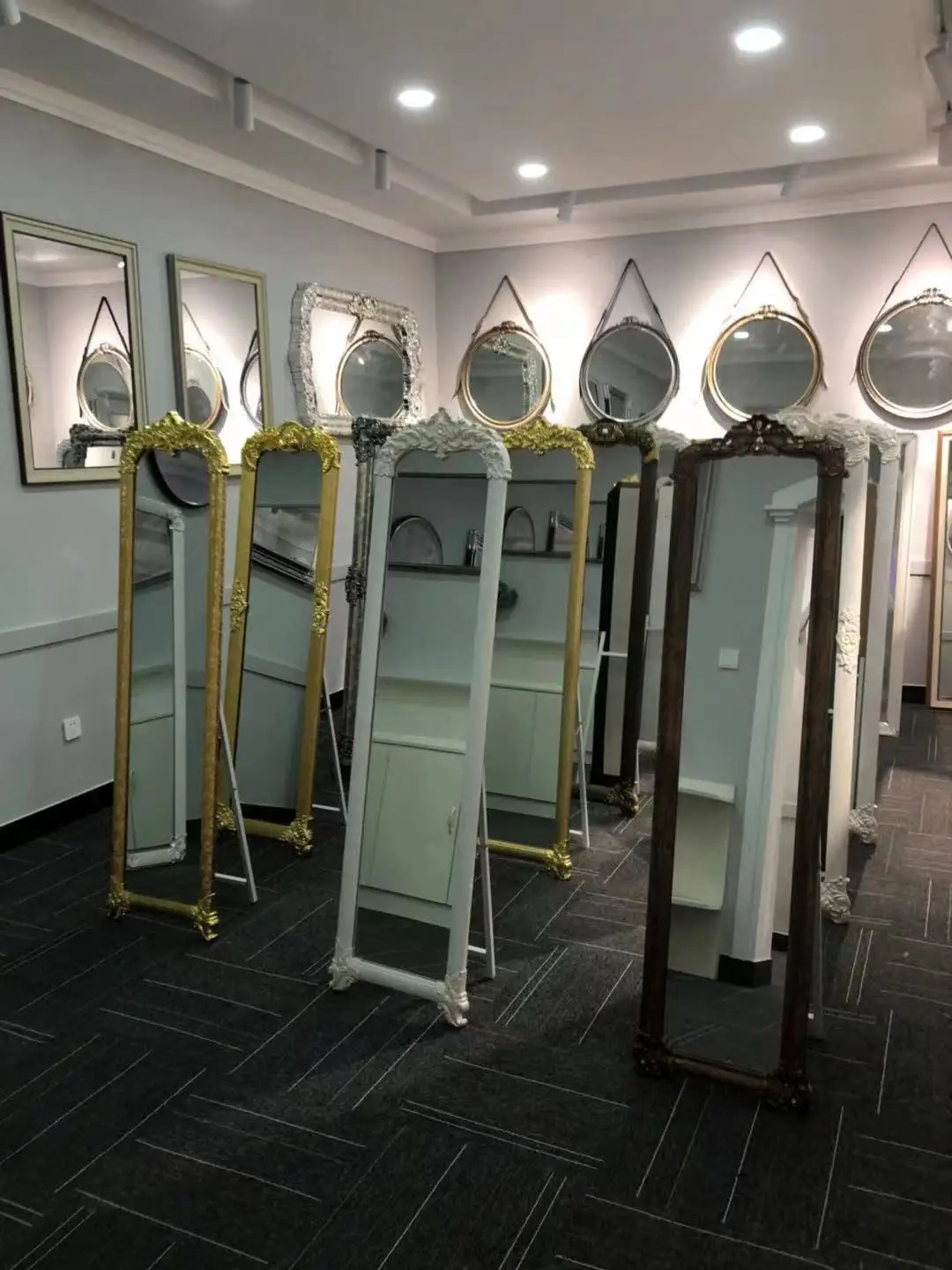 Modern Home Decor LED mirror Wall Smart Aluminum Framed LED Round Rectangle Mirror for Bathroom Vanity Anti-Fog for Salon Hotel