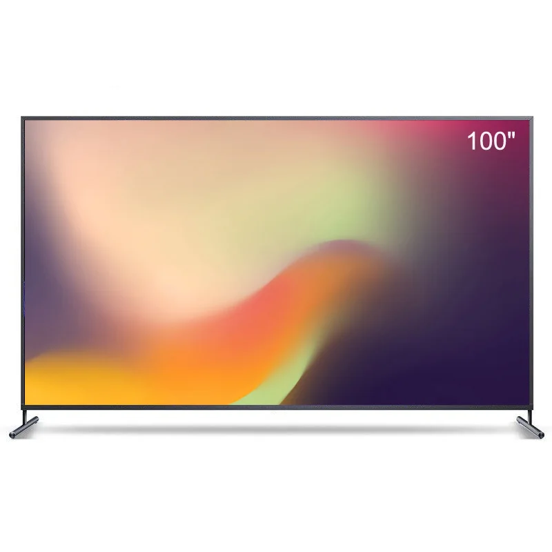 Пользовательский 100 дюймовый 4K HD Smart Flat Panel LCD AI Full Screen Super Large Screen television