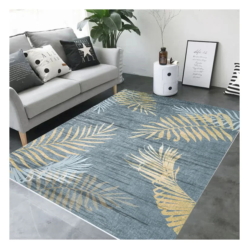 Factory Direct Cashmere Velvet Polyester Printed 3d Carpet for Living Room