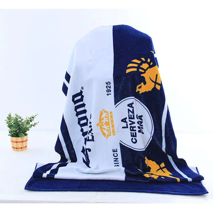 YYX Wholesale Custom Beach Towel High Quality Cotton Thickener For Reactive Dyes Printing Designer Beach Towel
