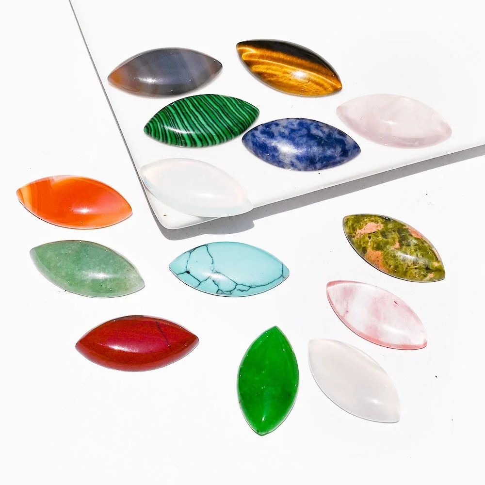 Wholesale Flat Back Cabochon Cut Green Aventurine Loose Gemstones Unakite Cabochon