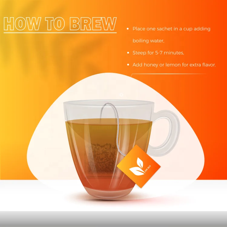 Private Packaging Immunity Tea With Echinacea and Ginger