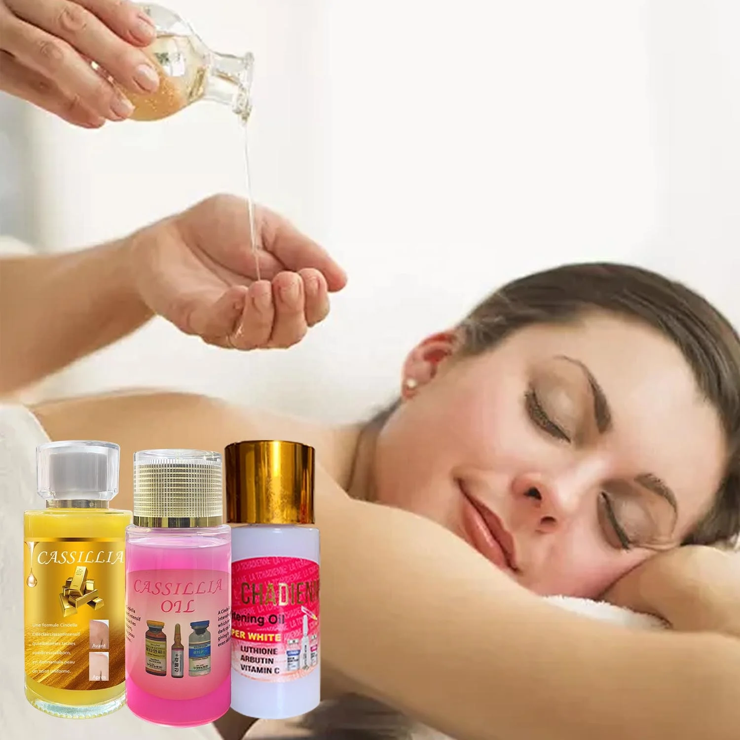 Hot Selling Product Organic Whitening Pure Body Oil Natural Moisturize Vitamin C Massage Essential Oil Set