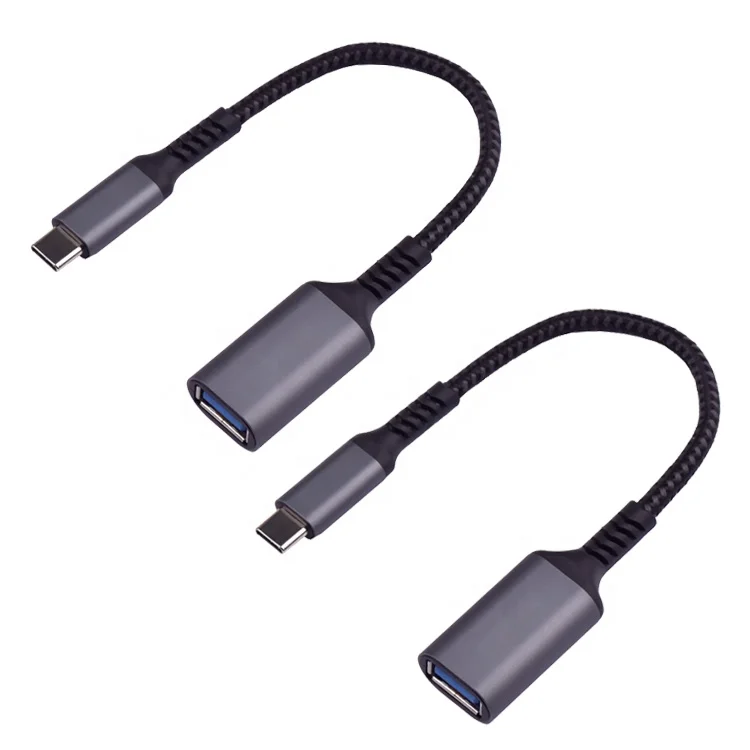 Алюминиевый сплав 2A 30AWG Тип C мужчина к Usb Женский OTG кабель адаптера для жесткого диска