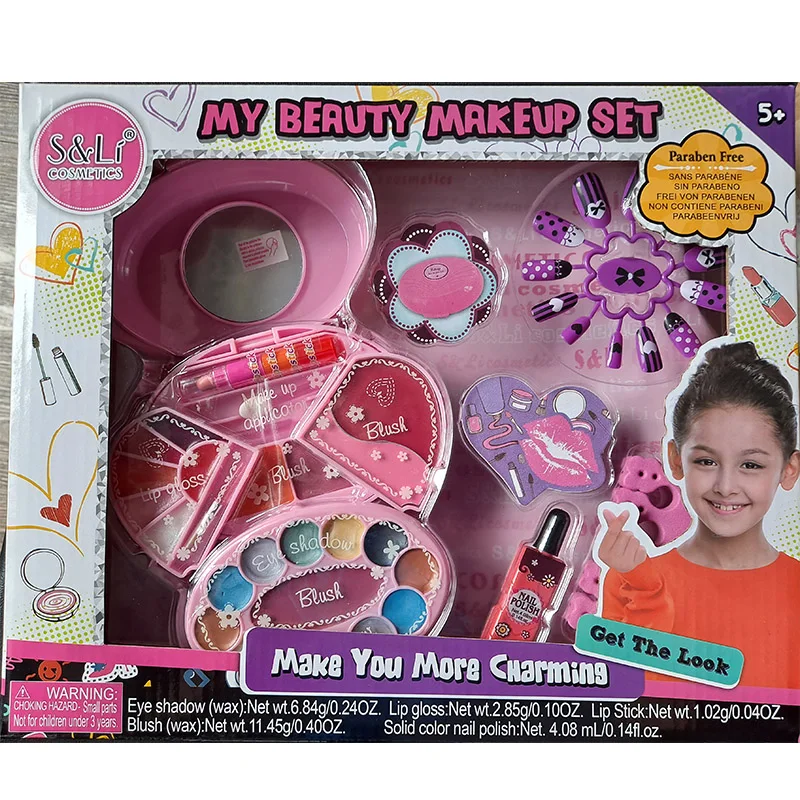 Beauty makeup gift set for kid-Real Makeup Girl Toys