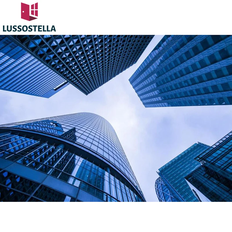 New Commercial Building Facade Solutions Glazing Aluminum Curtain Walls