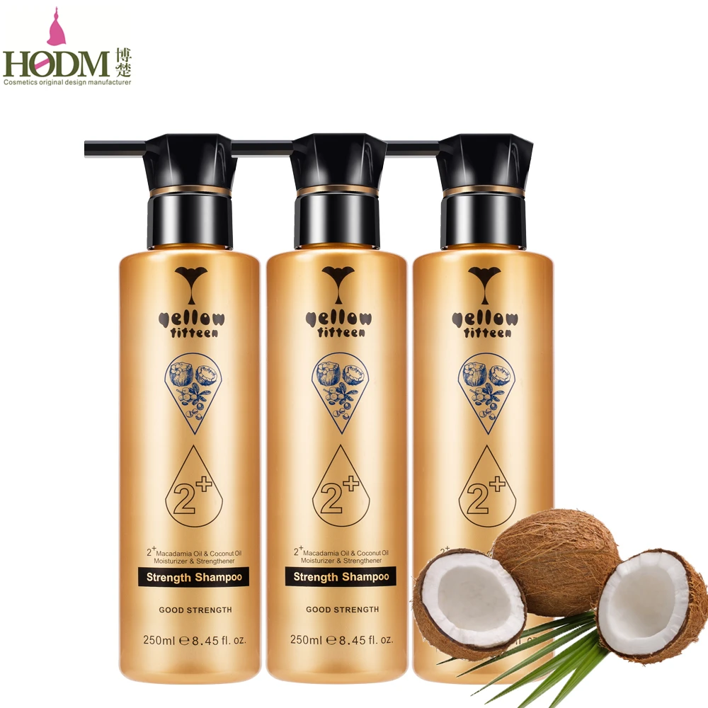 Private label Factory Supply Product Strength hair-repairing green natural hair shampoo