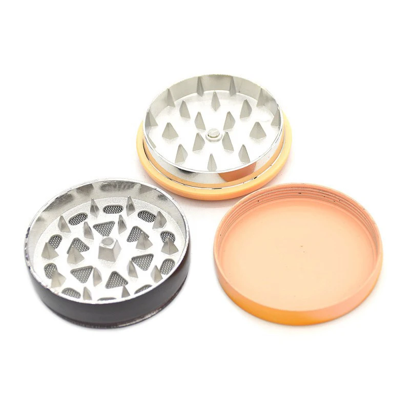 Creative Hamburger Shape 3 Layers Zinc Alloy Herb Grinder Smoking 55mm Tobacco Herb  Grinder Smoke Hookah Tobacco Crusher