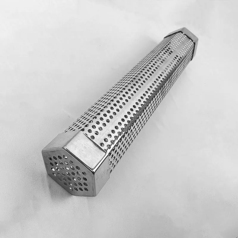 Grill Smoke Generator Stainless steel 304 316  Hexagon BBQ Smoking Mesh Pipe Tool