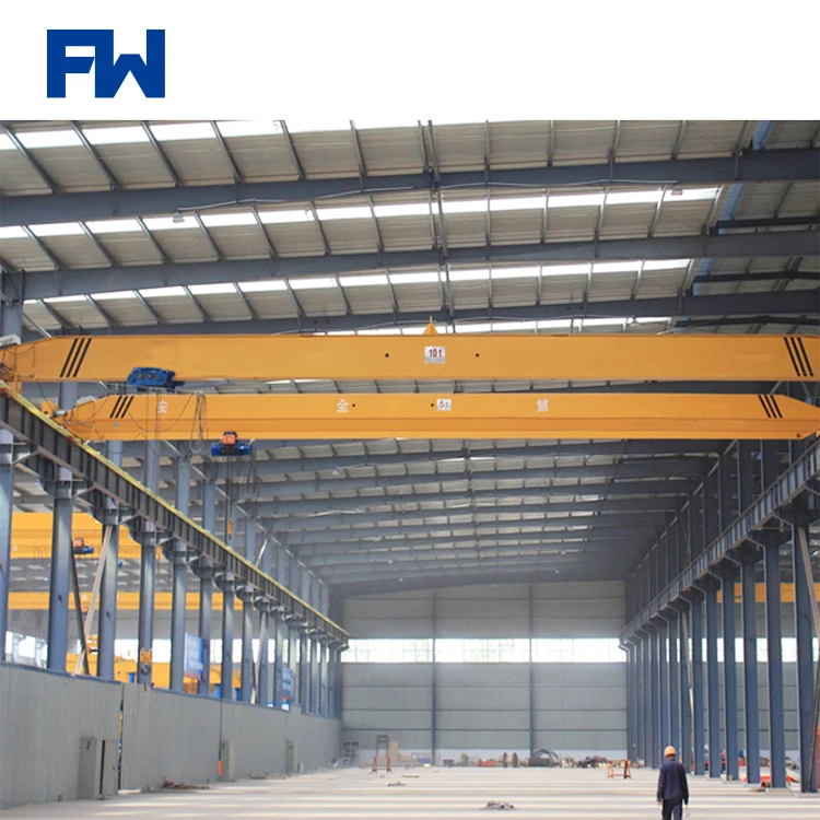 5 ton 10 ton Harga Hoist Workshop Double Girder Overhead Crane For Sale