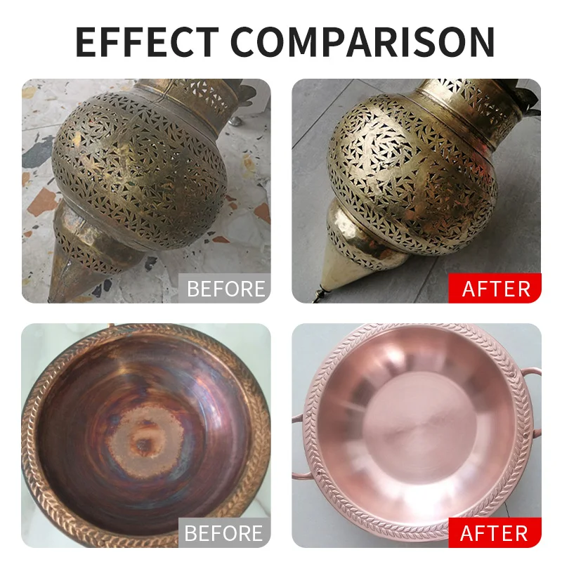 Rust Removal Agent Stains Remover Agent Oxides Cleaner For Copper Brass