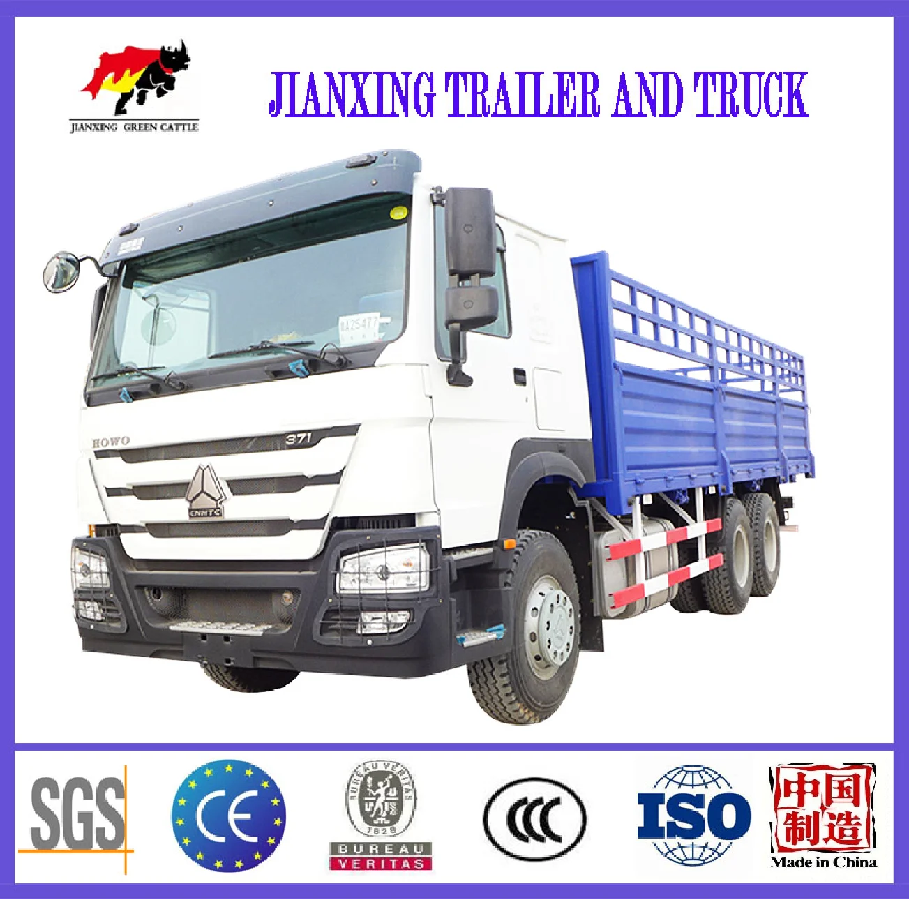 Howo 6x4 336 371hp Sinotruk Howo Cargo Truck Camera 10 11 CE Single Manual Operation Fence Sino Truck Cargo Car 371 For Ethiopia