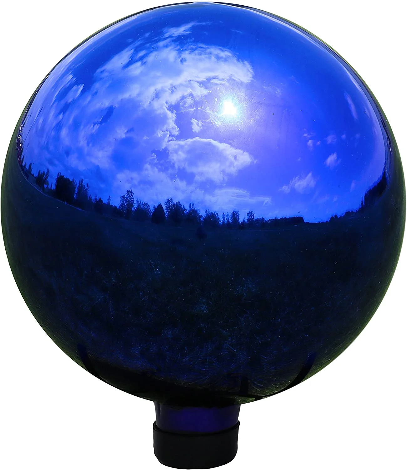 Blue Mirrored Surface 10 inch for Yard Glass Ornament Garden Gazing Globe Ball