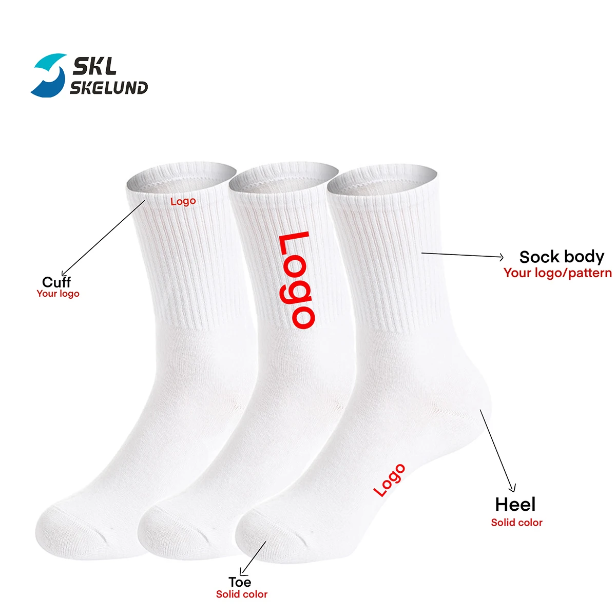 Wholesale Low Moq Custom Logo  Training Cotton Cushioned Crew Socks High Elastic Terry Athletic Running  Men Socks