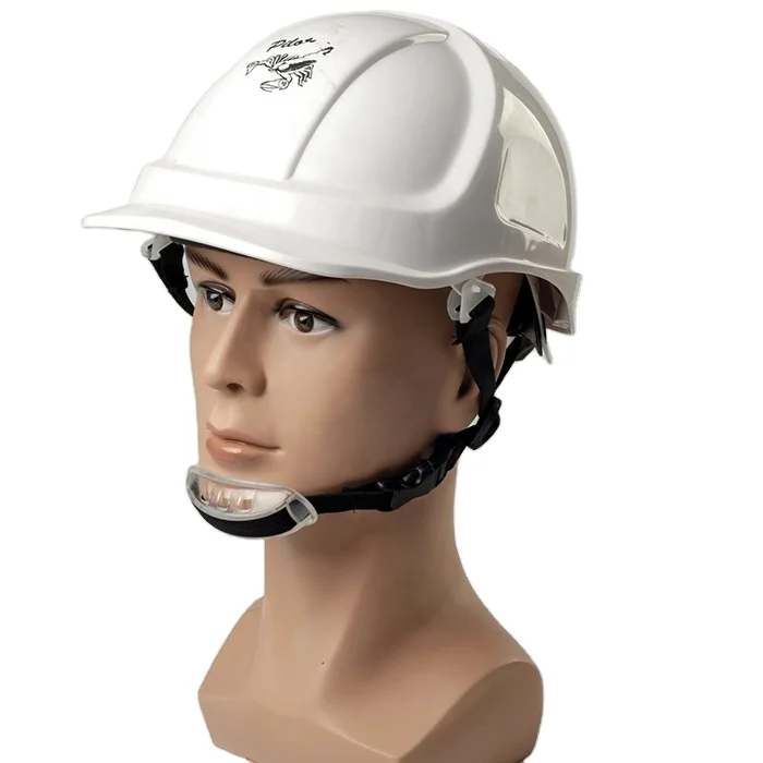 Construction industrial safety helmets with chin strap