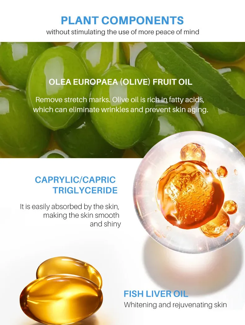 Private Label OEM Customization Repair Stretch Obesity Massage Oil stretch mark oil