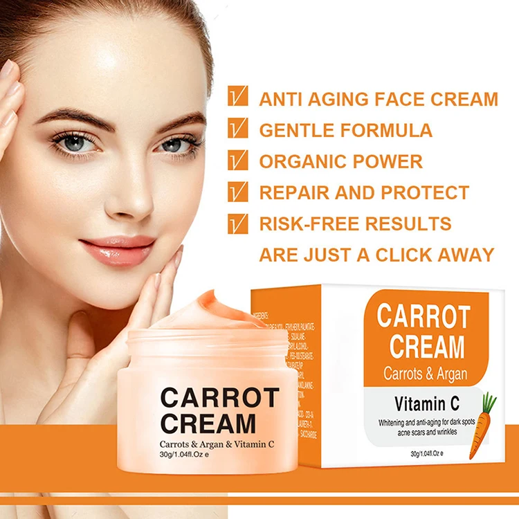 Fasion TOP 1 unisex carotene face cream vitamin c face cream & lotion whitening spot remover remove pores cream face