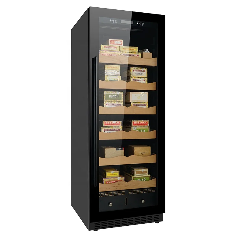 Best Selling Spanish Cedar Shelves Storage Cigar Display Cabinet