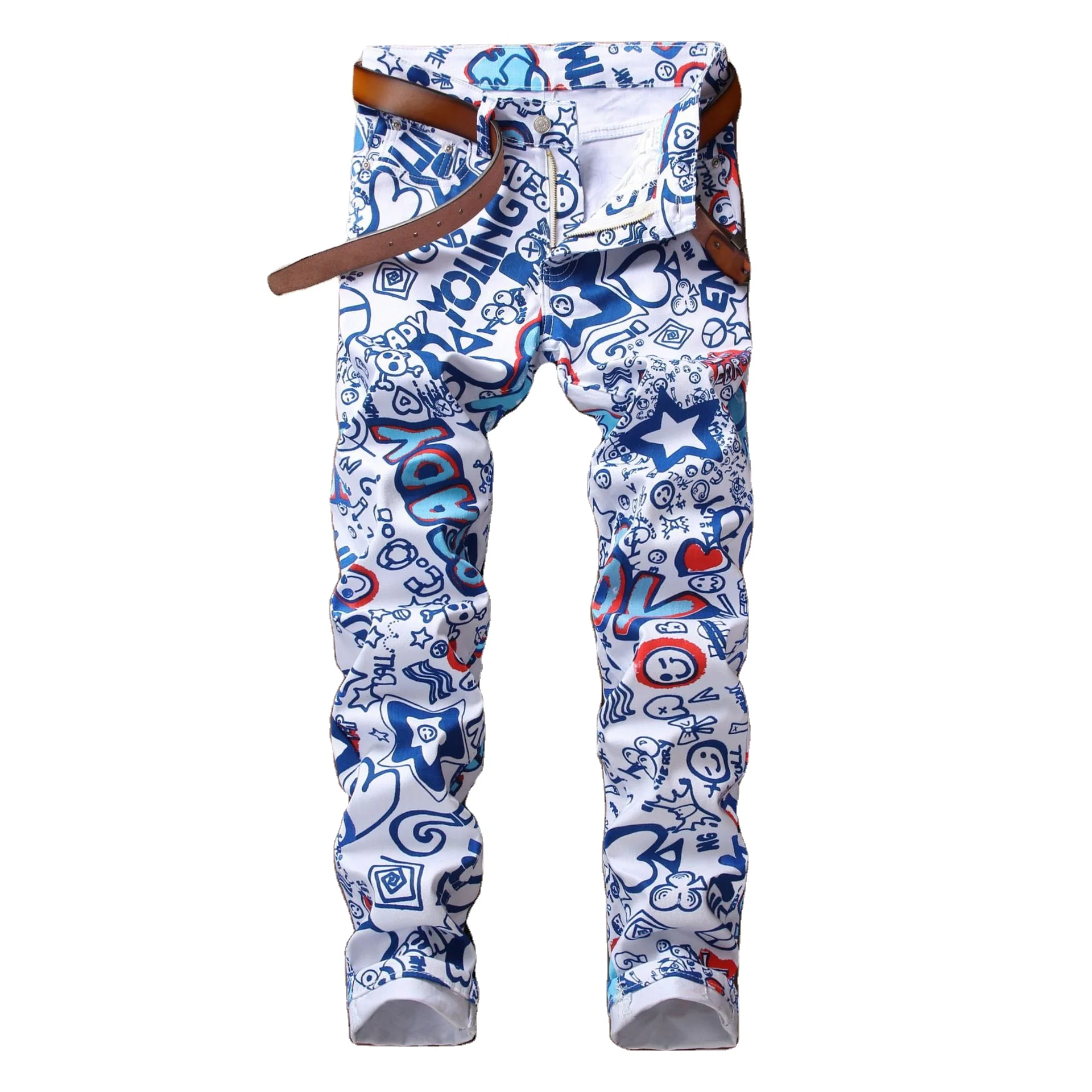 AIPA Wholesale Usa Urban Star Jeans Manufacturer Printing Design Men Pants Bulk Price Of Denim Jeans