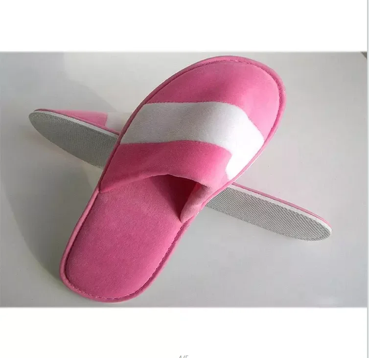 Factory sale cheap prices safety and environmental protection customized white waffle disposable hotel slippers