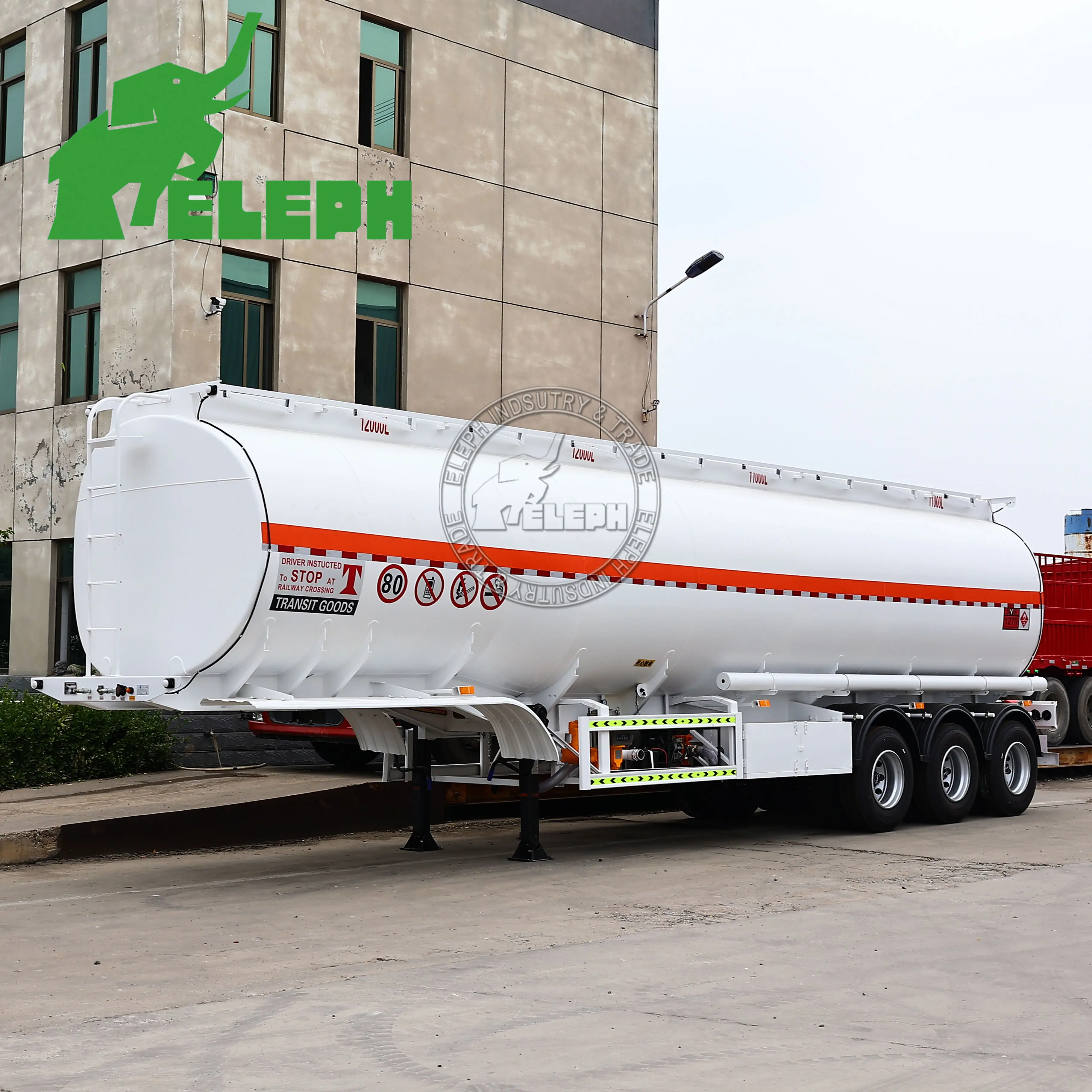 Tri-axle 3 Axle 450000 liters Semi-trailer Gasoline Tanker Trailer /oil fuel tanker semi trailer for sale