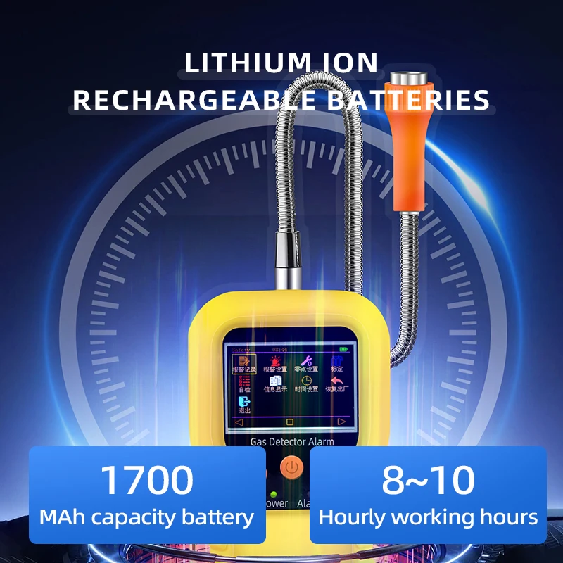 Portable Single Gas Detector KP816 LPG Gas Detector IP65 Level Protection with USB Charging