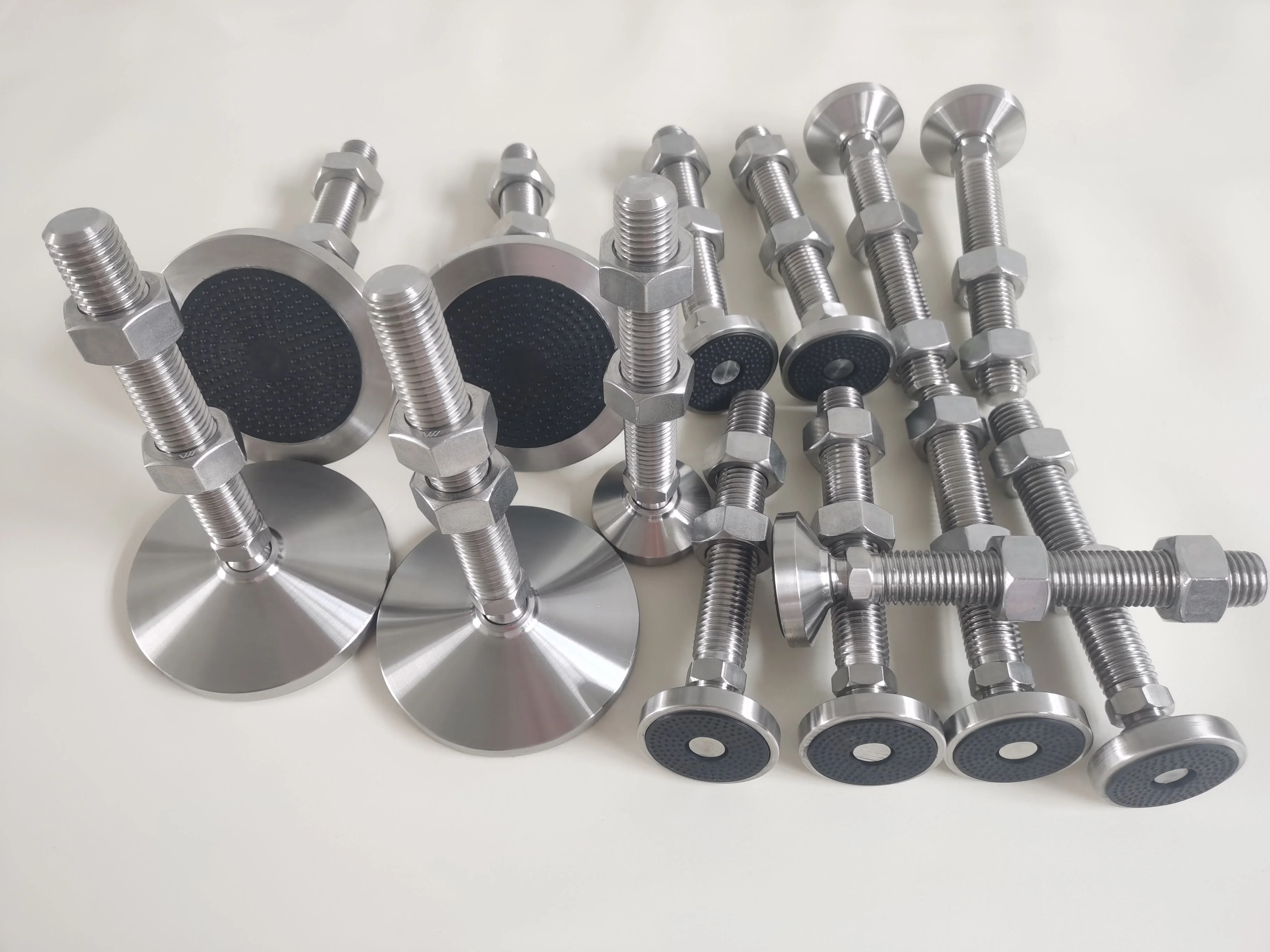 Leveling Feet Adjustable Leg Levelers Metal Industrial Material Handling Equipment Parts Gold Dining Chair Machine Feet Pp+steel