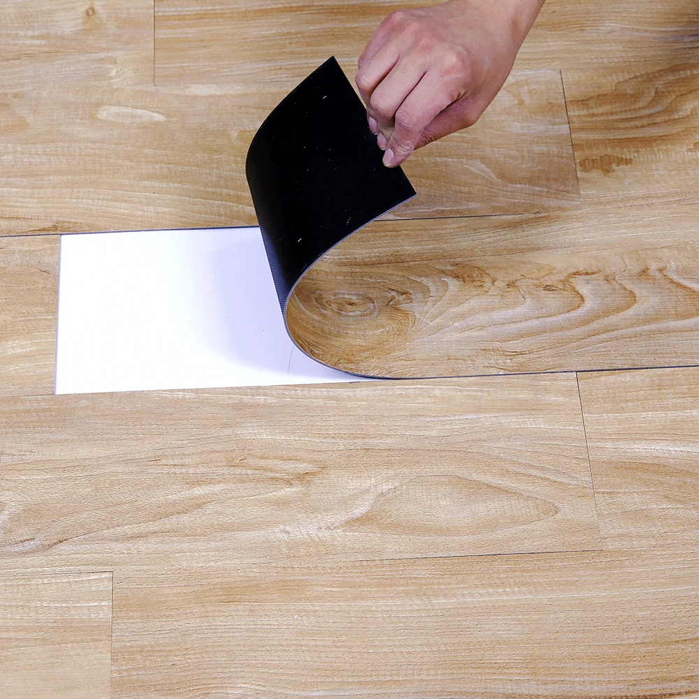 2mm Self-adhesive Plastic LVT LVP Luxury Floor Tiles Vinyl Pvc Flooring