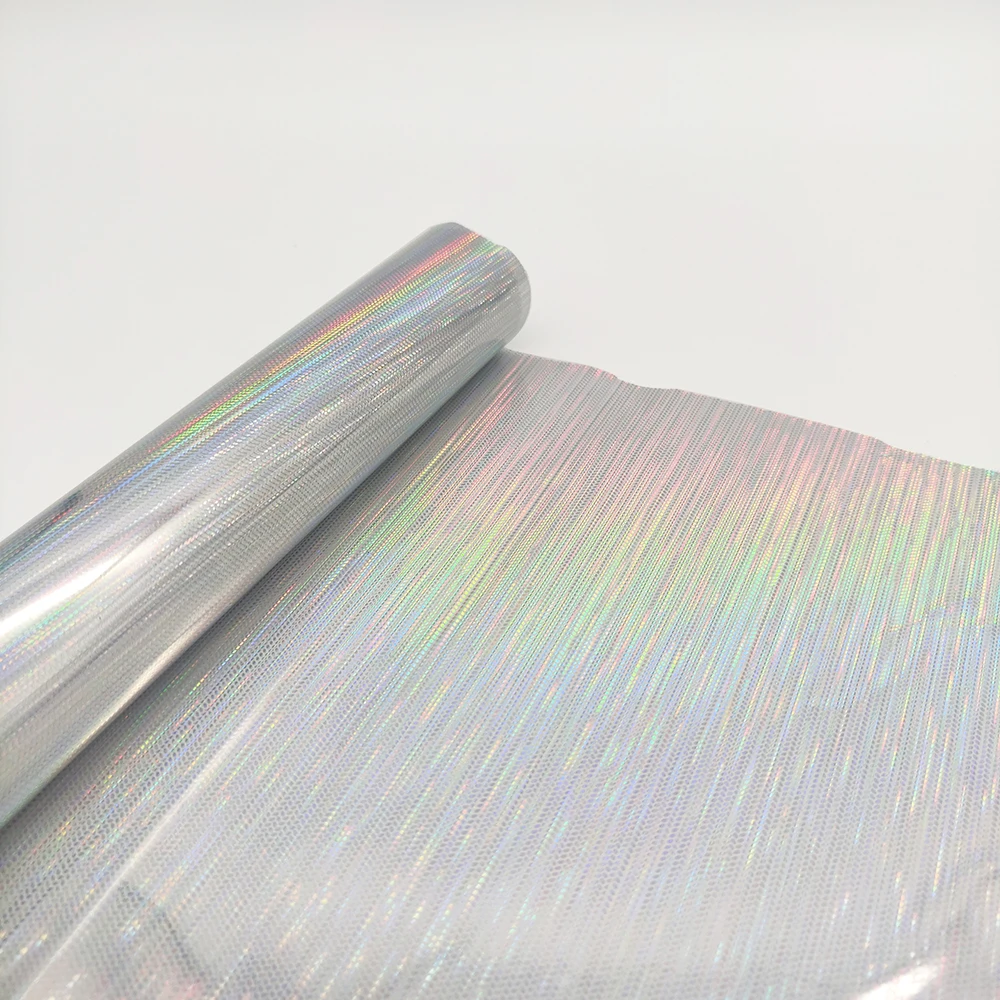 Бесплатный образец голографическая цветная голографическая Лазерная теплопередающая пленка для кожи