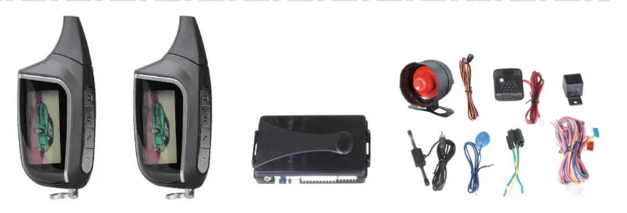 manual car alarm system two way flip key remote controller RMB or USD quote normal12v car alarm with keyless entry door function